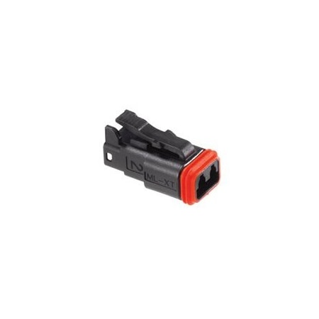 Molex 2Cct Ml-Xt Plug Black W Small Seal Assy 934451101